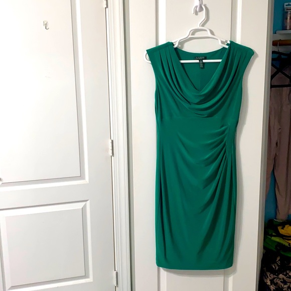 Lauren Ralph Lauren, Green, Cocktail Dress - Picture 1 of 3